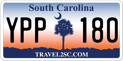 SC license plate YPP180