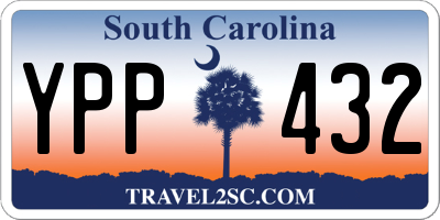 SC license plate YPP432