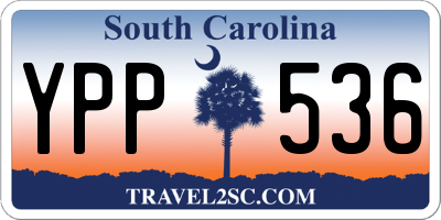 SC license plate YPP536