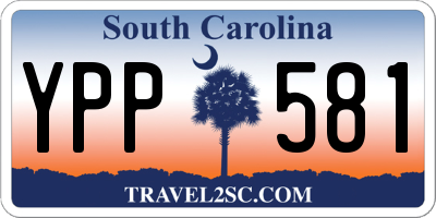 SC license plate YPP581