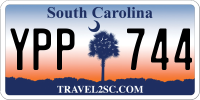 SC license plate YPP744