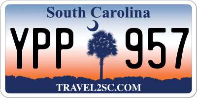 SC license plate YPP957