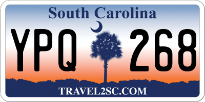 SC license plate YPQ268