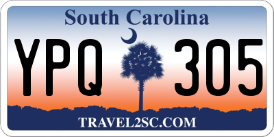 SC license plate YPQ305
