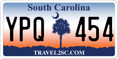SC license plate YPQ454