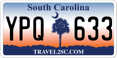 SC license plate YPQ633
