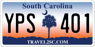SC license plate YPS401