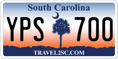 SC license plate YPS700