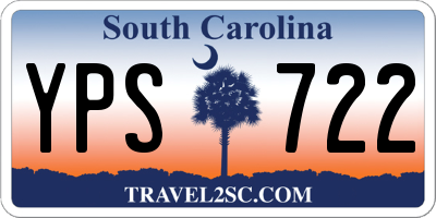 SC license plate YPS722