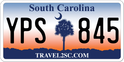 SC license plate YPS845