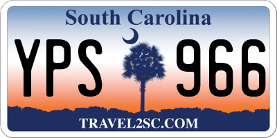 SC license plate YPS966