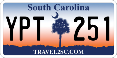 SC license plate YPT251