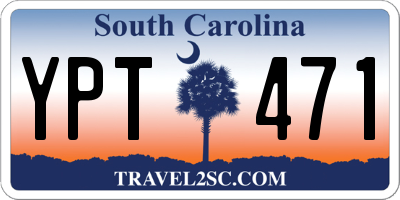 SC license plate YPT471