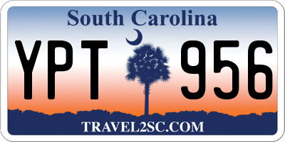 SC license plate YPT956