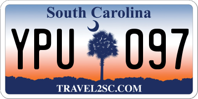 SC license plate YPU097