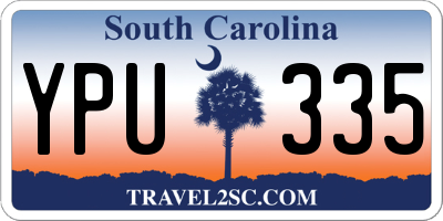 SC license plate YPU335