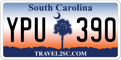 SC license plate YPU390