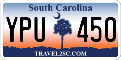 SC license plate YPU450