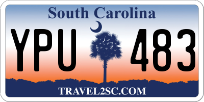 SC license plate YPU483