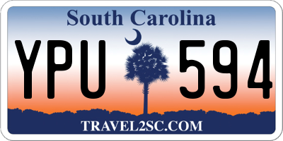 SC license plate YPU594