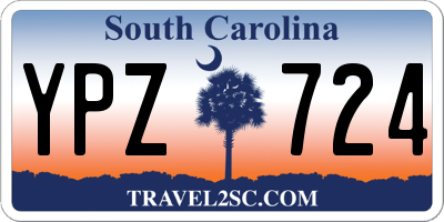 SC license plate YPZ724
