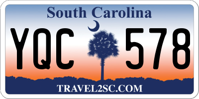 SC license plate YQC578