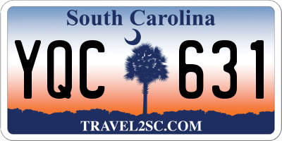 SC license plate YQC631