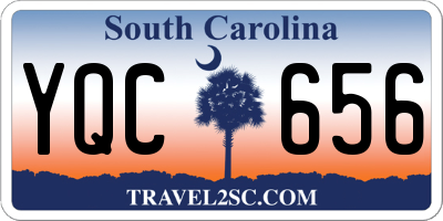 SC license plate YQC656