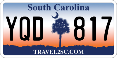SC license plate YQD817
