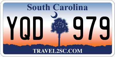 SC license plate YQD979