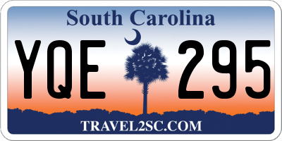 SC license plate YQE295