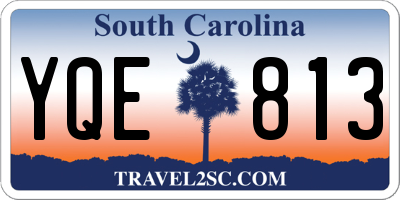 SC license plate YQE813