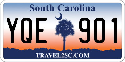 SC license plate YQE901