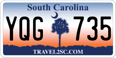 SC license plate YQG735
