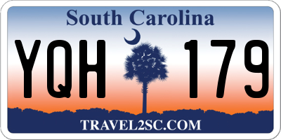 SC license plate YQH179