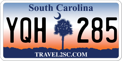 SC license plate YQH285