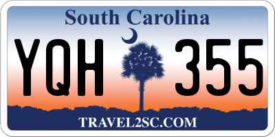 SC license plate YQH355