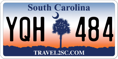 SC license plate YQH484