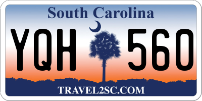 SC license plate YQH560
