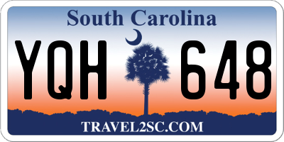 SC license plate YQH648