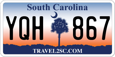 SC license plate YQH867