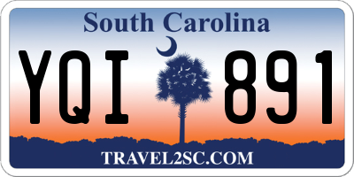 SC license plate YQI891