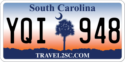 SC license plate YQI948