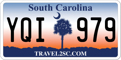 SC license plate YQI979