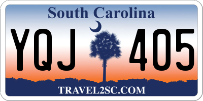 SC license plate YQJ405