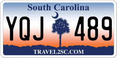 SC license plate YQJ489