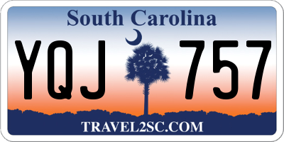 SC license plate YQJ757