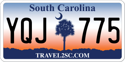 SC license plate YQJ775