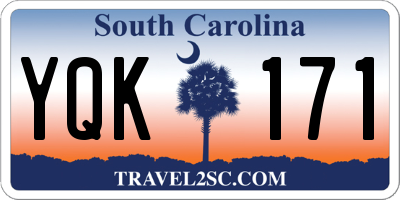 SC license plate YQK171