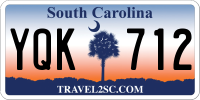 SC license plate YQK712